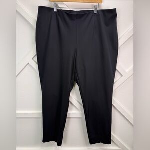J.Jill Ponte Slim Leg Black Pull-On Stretch Trouser Pants Women’s Size 3X